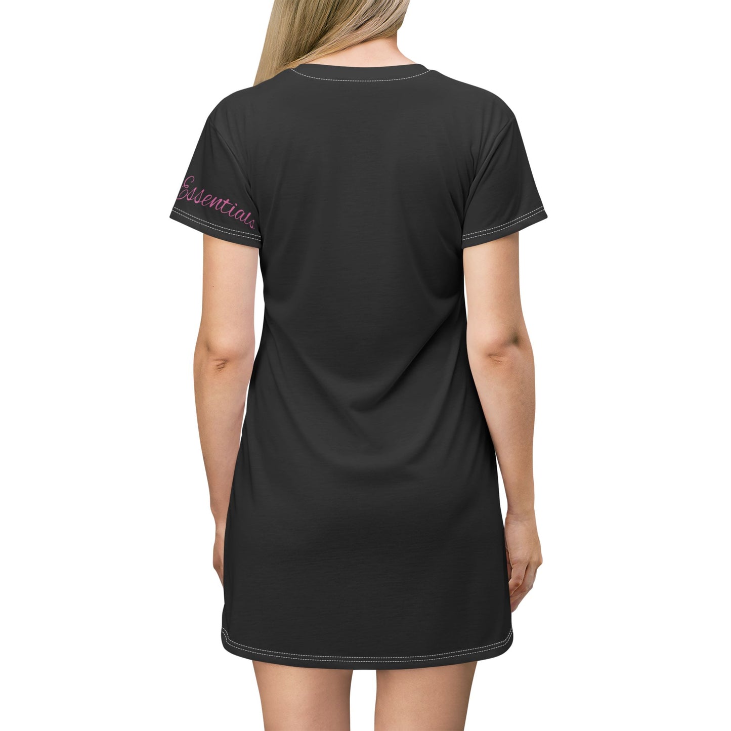 Wealthy Woman T-Shirt Dress, Stylish Casual Dress, Statement Dress for Women, Gift for Her, Fashionable Everyday Wear