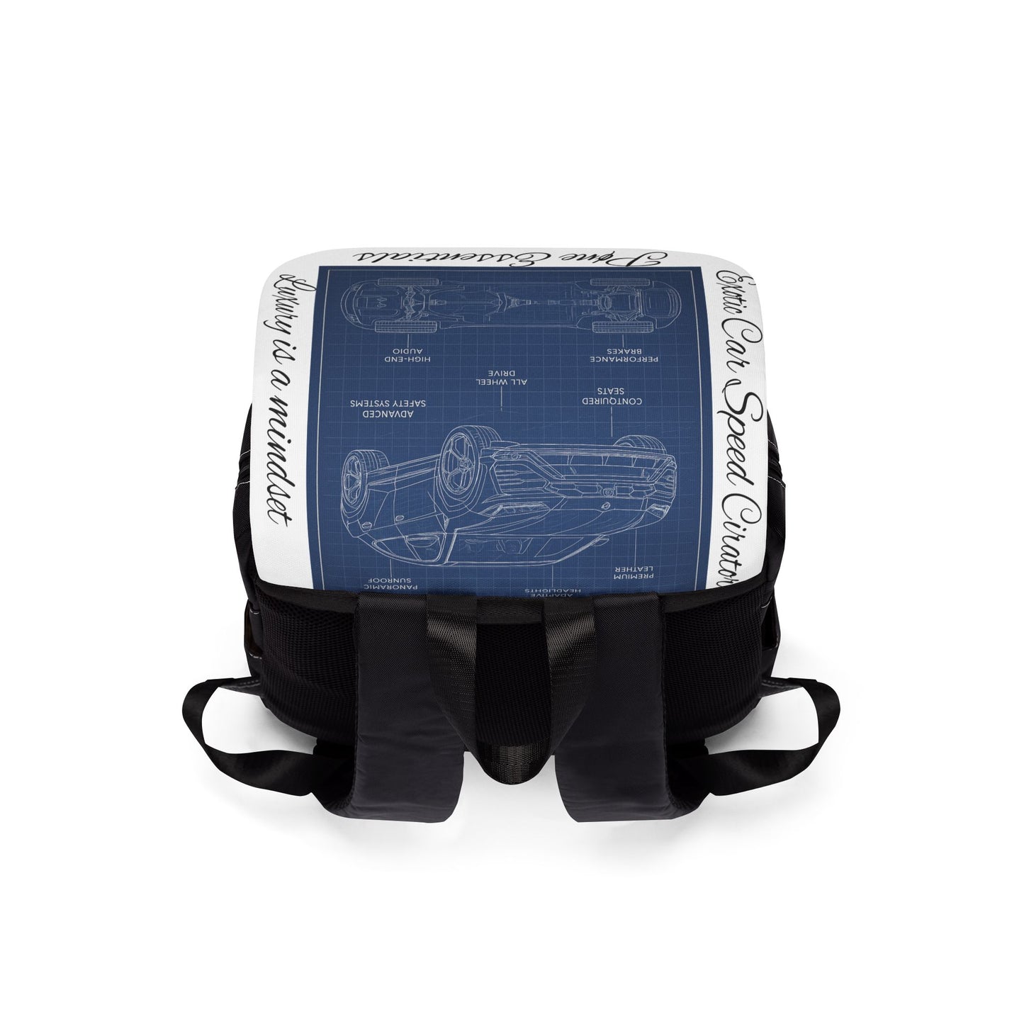 Luxury Blueprint Backpack
