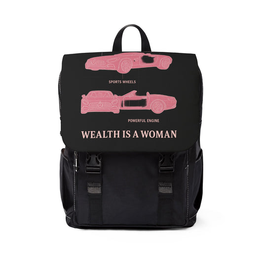 “Wealth Is a Woman” Premium Backpack – Pone Essentials Edition