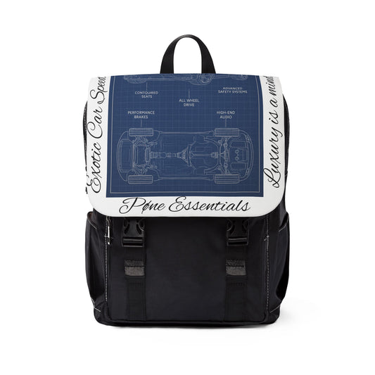 Luxury Blueprint Backpack