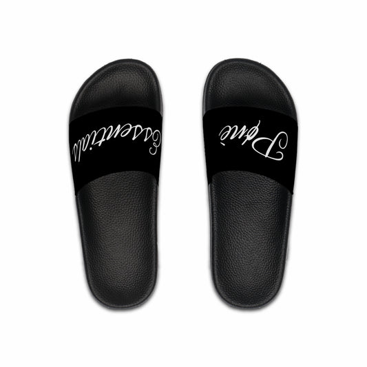 Men's Slides Sandals - Pone Essentials Signature Slides in Black